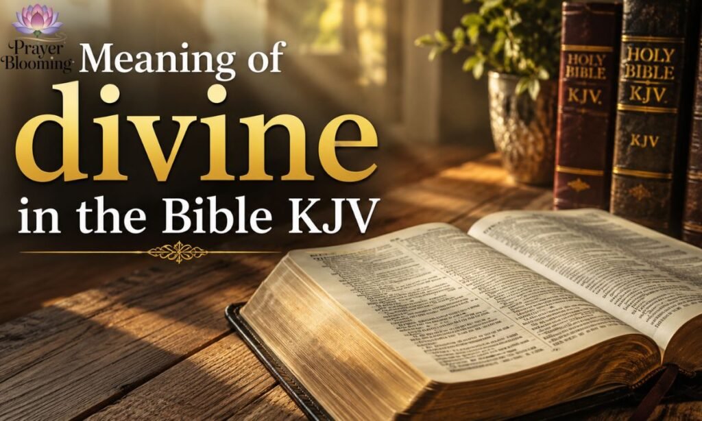 Meaning of divine in the Bible KJV