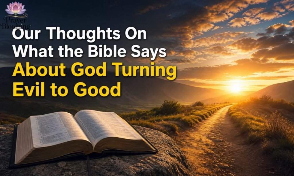 Our Thoughts On What the Bible Says About God Turning Evil to Good