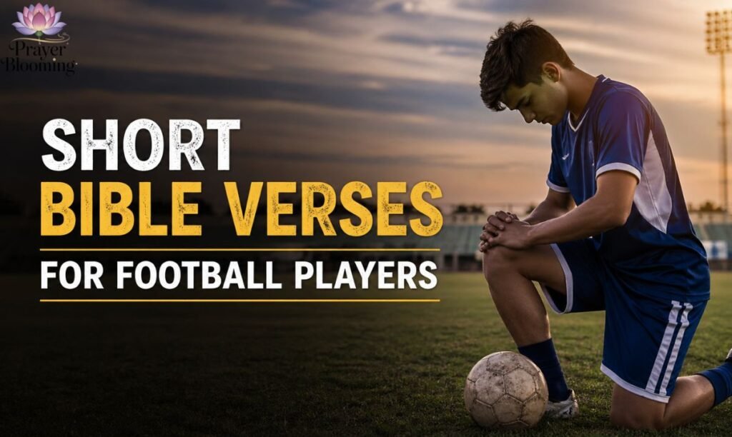 Short Bible verses for football players