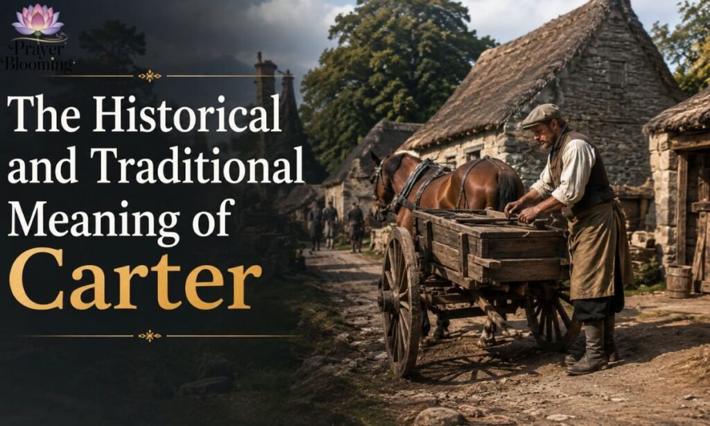 The Historical and Traditional Meaning of Carter