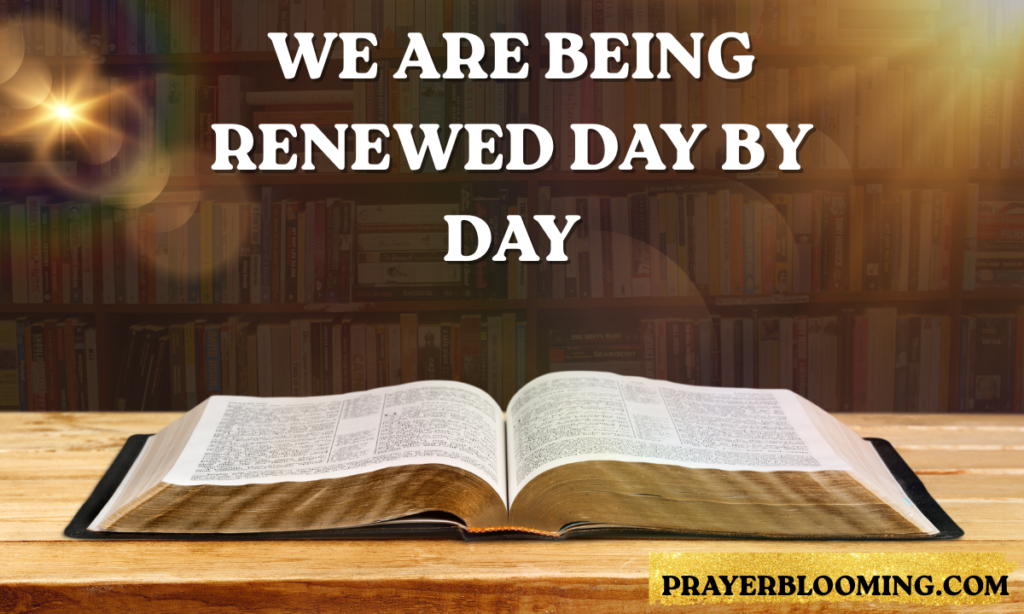 We Are Being Renewed Day by Day