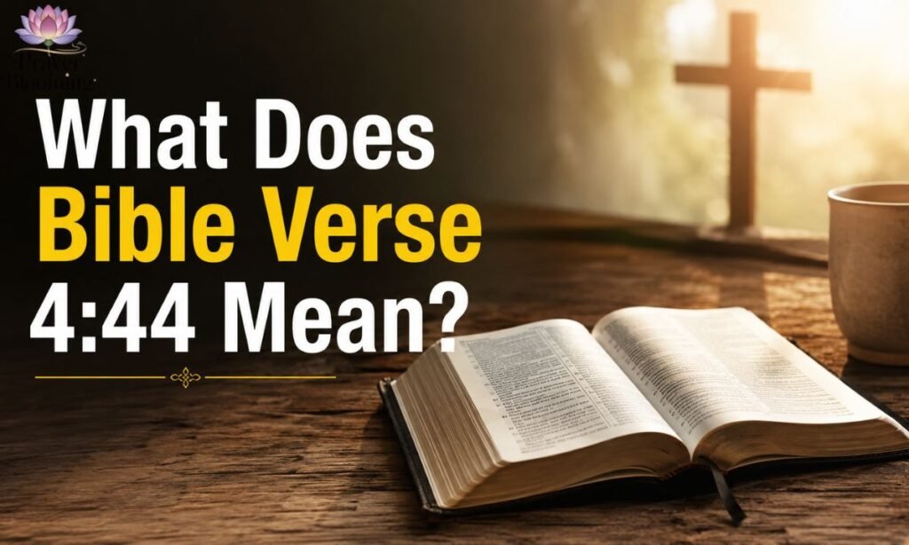 What Does Bible Verse 444 Mean