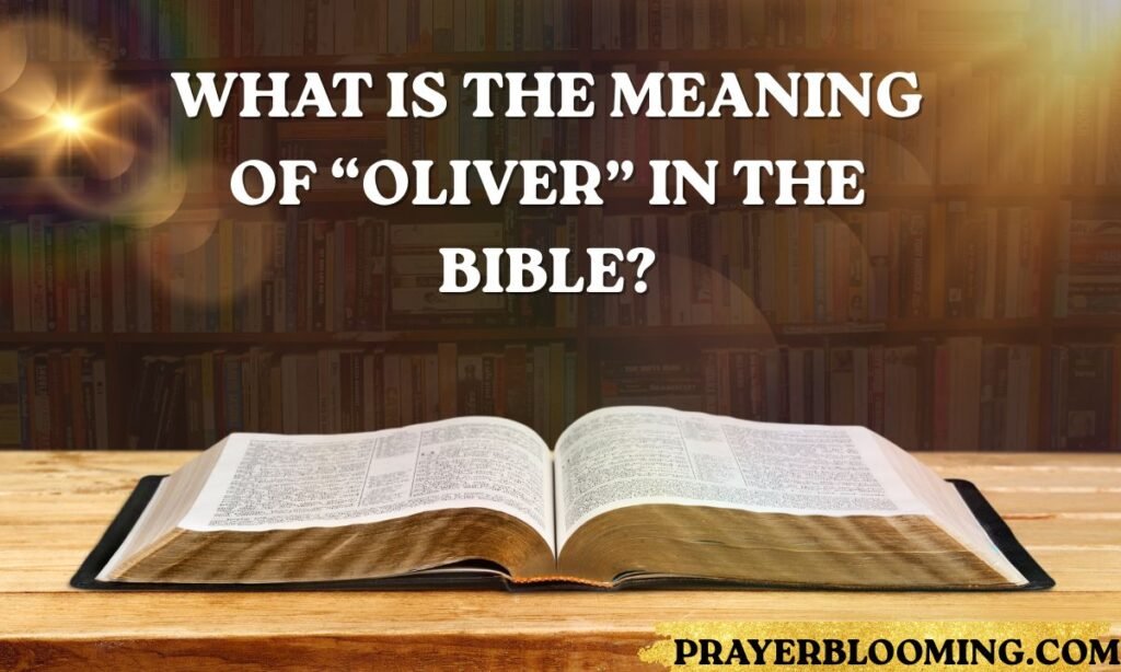 What Is the Meaning of “Oliver” in the Bible