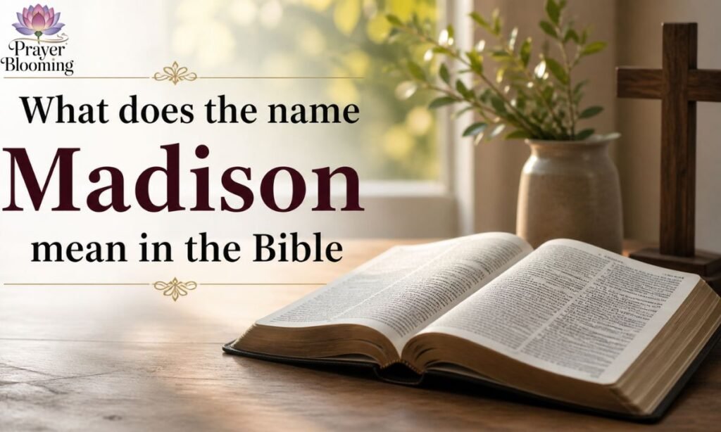 What does the name Madison mean in the Bible