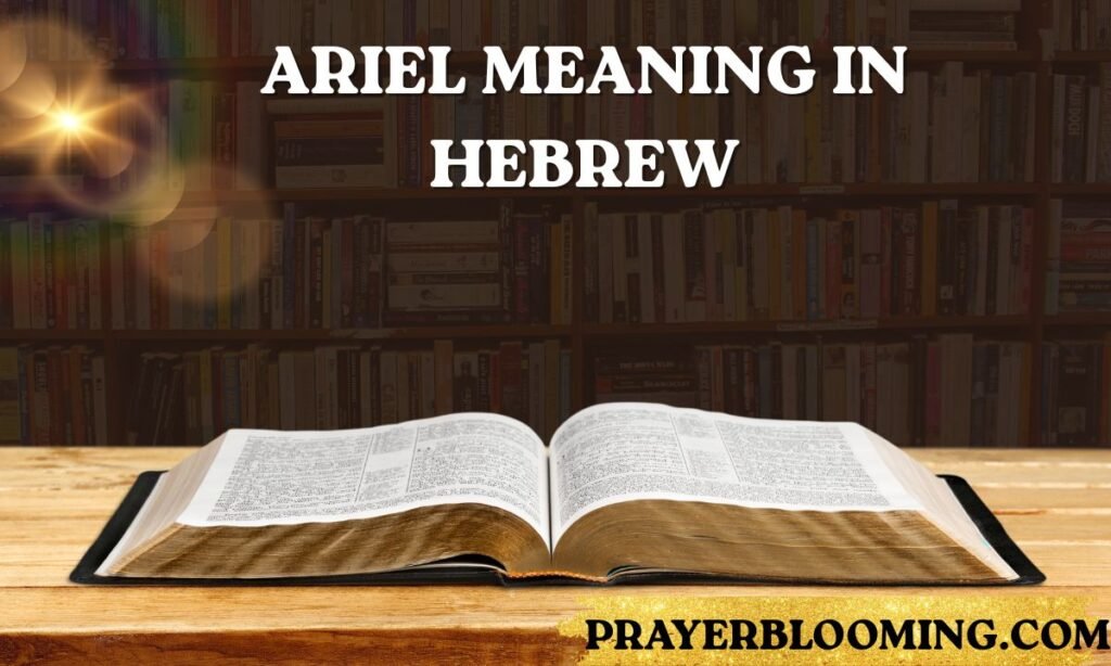Ariel Meaning in Hebrew