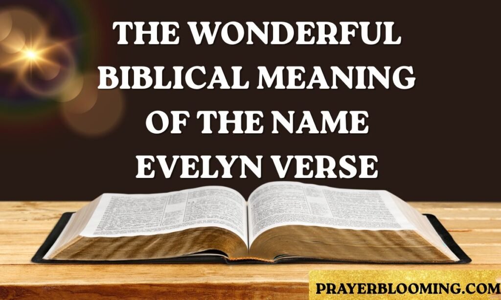 The Wonderful Biblical Meaning of the Name Evelyn Verse
