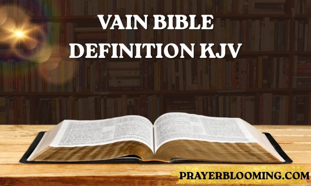 Vain Bible definition kjv