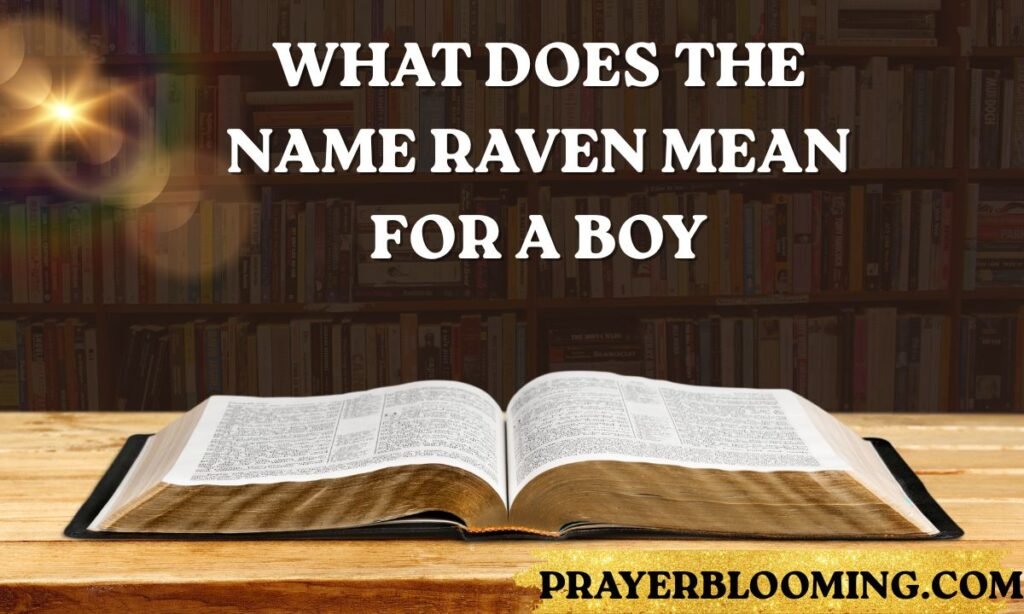 What does the name raven mean for a boy