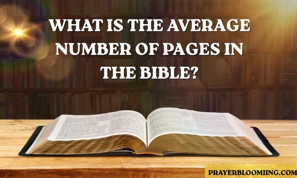 What is the Average Number of Pages in the Bible (1)