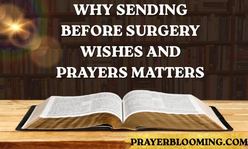 Why Sending Before Surgery Wishes and Prayers Matters