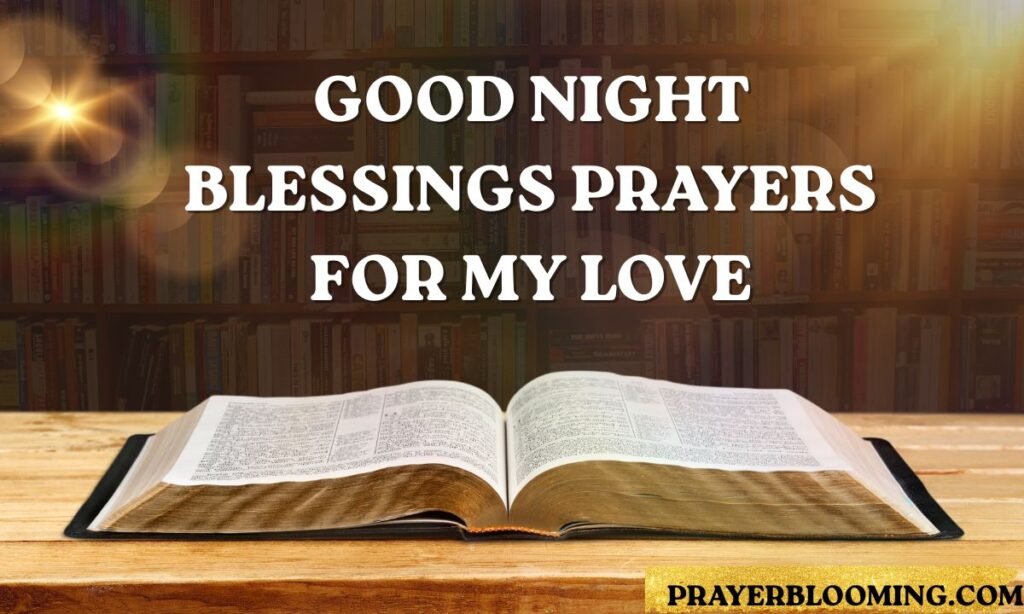 Good night blessings prayers for my love