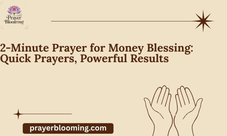 2-Minute Prayer for Money Blessing Quick Prayers, Powerful Results