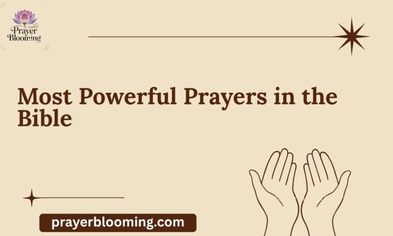Most Powerful Prayers in the Bible