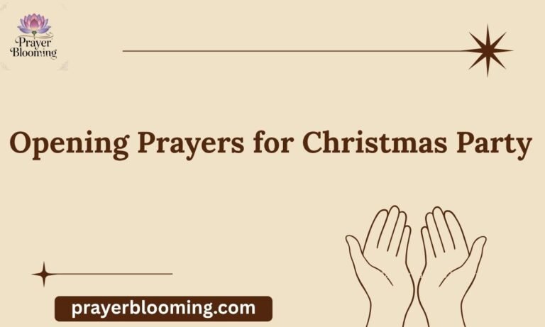Opening Prayers for Christmas Party