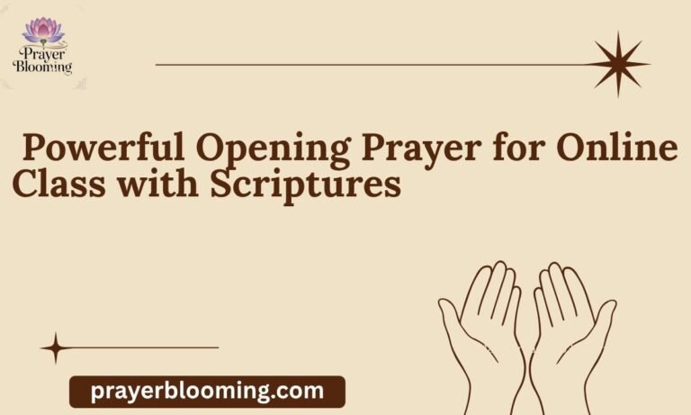 _Powerful Opening Prayer for Online Class with Scriptures