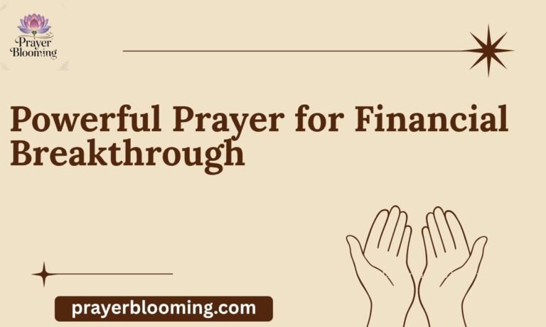 Powerful Prayer for Financial Breakthrough