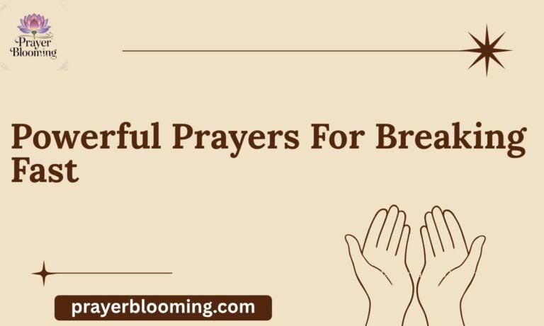 Powerful Prayers For Breaking Fast