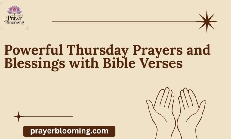 Powerful Thursday Prayers and Blessings with Bible Verses