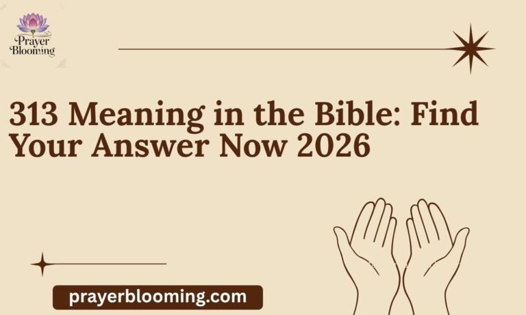 313 Meaning in the Bible Find Your Answer Now 2026
