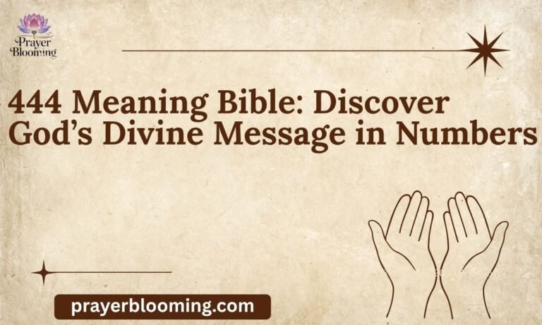 444 Meaning Bible Discover God’s Divine Message in Numbers