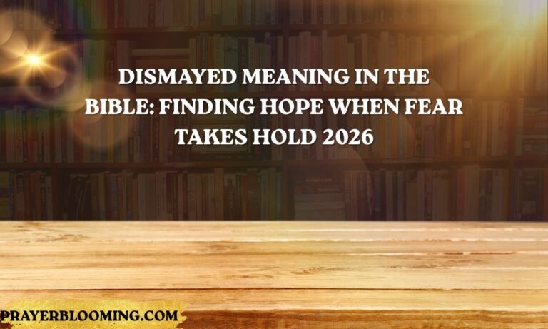 Dismayed Meaning in the Bible Finding Hope When Fear Takes Hold 2026