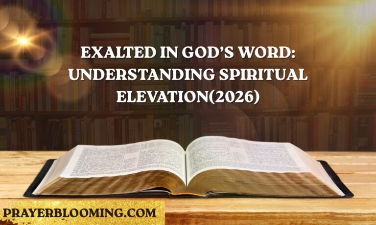 Exalted in God’s Word Understanding Spiritual Elevation(2026)