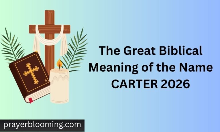 The Great Biblical Meaning of the Name CARTER 2026