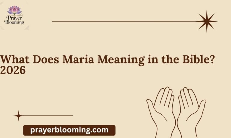 What Does Maria Meaning in the Bible 2026