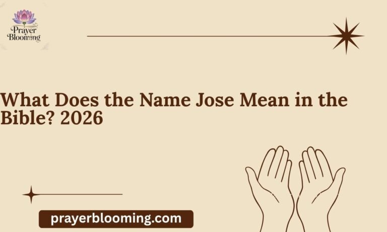 What Does the Name Jose Mean in the Bible 2026