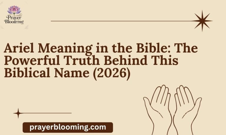 Ariel Meaning in the Bible The Powerful Truth Behind This Biblical Name (2026)