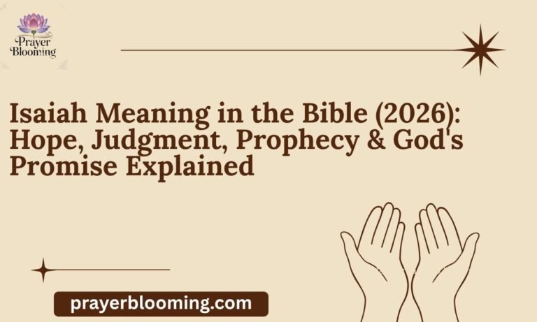 Isaiah Meaning in the Bible (2026) Hope, Judgment, Prophecy & God's Promise Explained