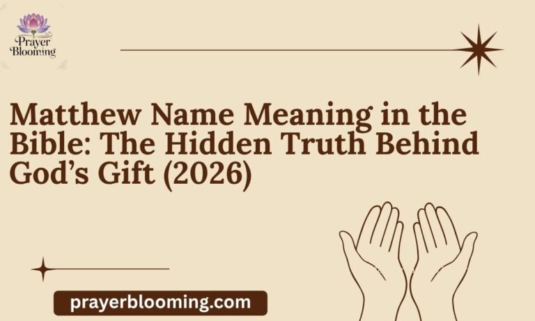 Matthew Name Meaning in the Bible The Hidden Truth Behind God’s Gift (2026)