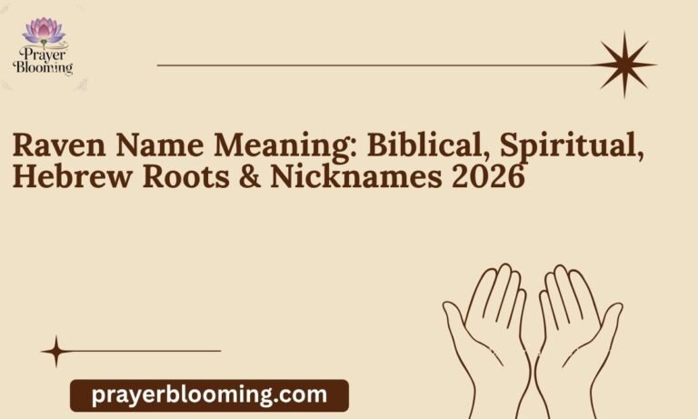 Raven Name Meaning Biblical, Spiritual, Hebrew Roots & Nicknames 2026